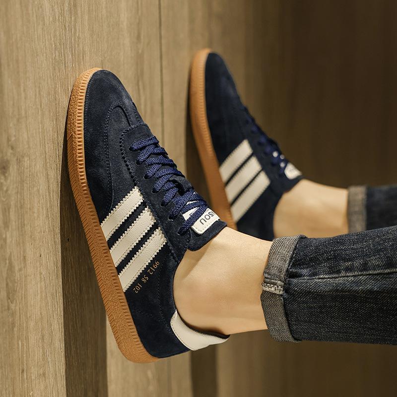 

2024 летняя новая мужская обувь дышащая спортивная и повседневная обувь мужская нишевая обувь Форрест Гамп ретро американские немецкие кроссовки мужские 42 темно-синий