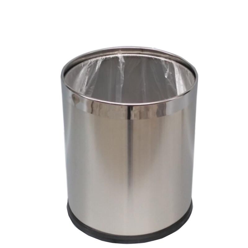 Stainless Steel Commercial Lidless Trash Can