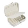 Necklace Organizer Box Portable Display Storage Large Capacity Dustproof Earring Holder Organizer Case White