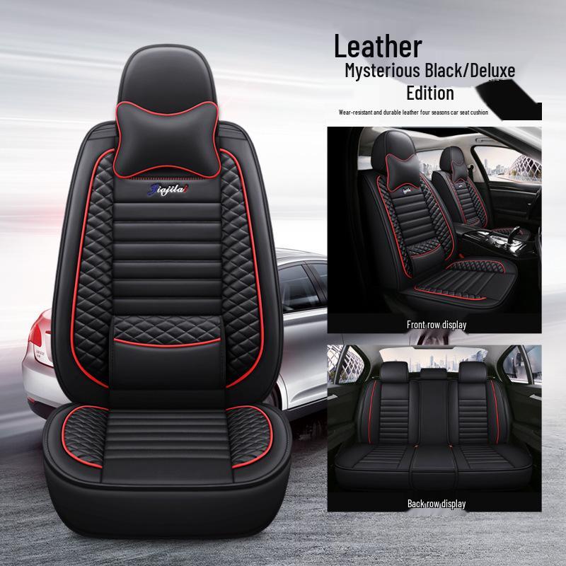 JJL Universal Full Wrap Car Seat Cushion - All Seasons, Solid Color, Sports Style