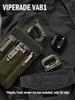 VIPERADE VAB1 Wielofunkcyjny z blokadami taśm Molle i taktycznymi karabinkami blokującymi do mocowania taśm Molle na i kieszeniach 10-pak D-ringów 1"