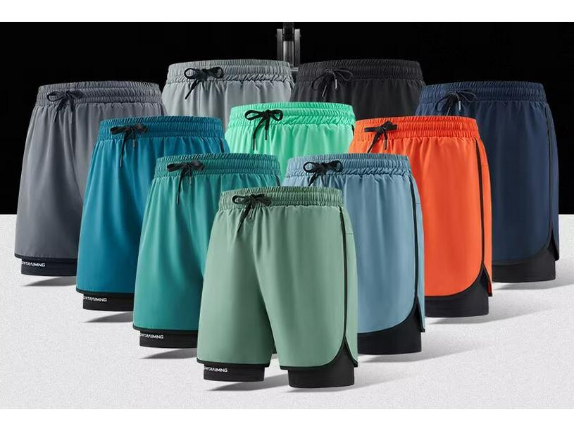 Pantaloncini Sportivi Unisex a Doppio Strato Anti-Esposizione per Corsa e Escursionismo