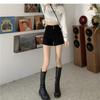 2024 Damen High Waist Schwarze A-Linien Sommer-Shorts: Schlankmachend, Vielseitig, Modisch für Freizeitkleidung mit Stiefeln