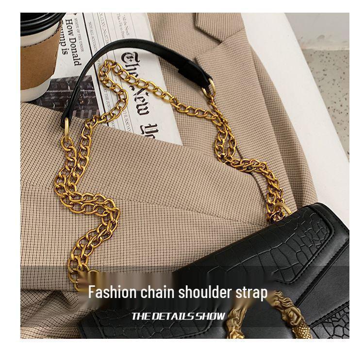 Women's 2024 Trendy Stone & Crocodile Pattern Dionysus Shoulder Crossbody Bag