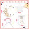 Baby Shower Guest Book, 68PCS Baby Shower Sign in Guest Book Baby Shower Decorations Moon Token Frame Star Wooden Keepsake Frame Baby Shower Decors