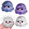 Quetsch-Fidget-Spielzeug 1/3 Stück Klarer Oktopus Stressabbau Mini Sensorisches Angstlinderndes Meerestier Handentspannungswerkzeug