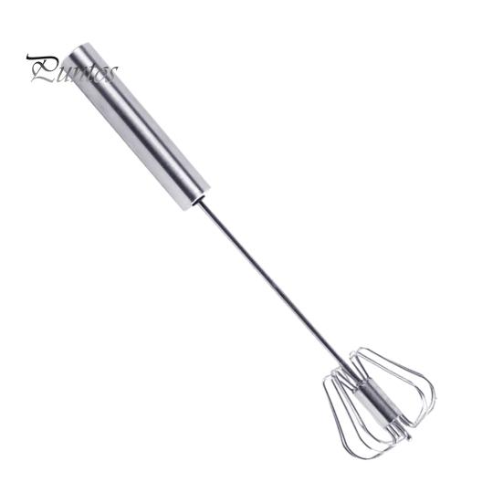 Milk Mixer Kitchen Stainless Steel Semi-Automatic Egg Whisk Beater Cream