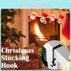 Christmas Sock Holder With Adjustable Non Slip Metal Hooks For Fireplace Decor