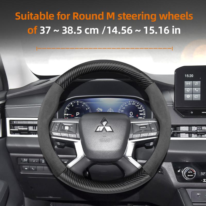 Applicable to Mitsubishi steering wheel covers: Outlander 3, XL, L200, Lancer 2009, X 9, 10, Asx, Pajero Tr4, Mirage G4,