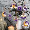 8pc Eid Mubarak Decor Hanging Tag 2025 Ramadan Decoration for Home Mubarak Ramadan Kareem Eid Al Adha Islamic Muslim Party Decor