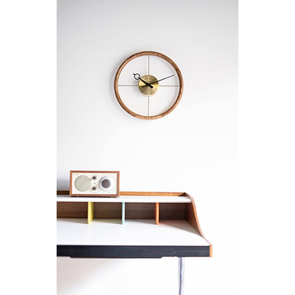 El Commune Wall Clock Hoop Gold NXT-J057