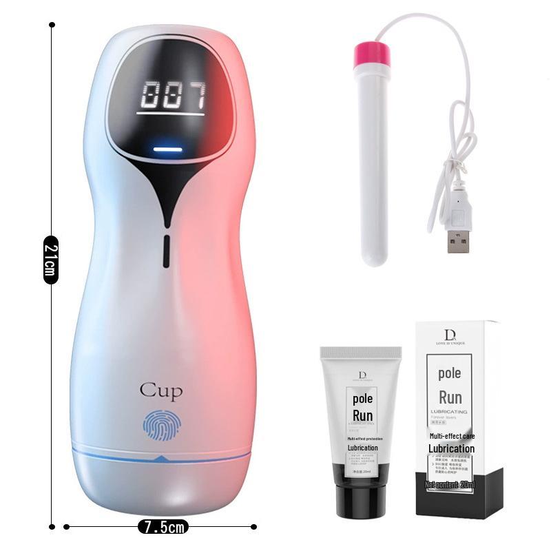 NIO Long Love Smart Vibration Invisible Electric Masturbation Cup for Men
