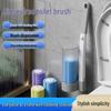 Wall-Mounted Disposable Toilet Brush & Replacement Head