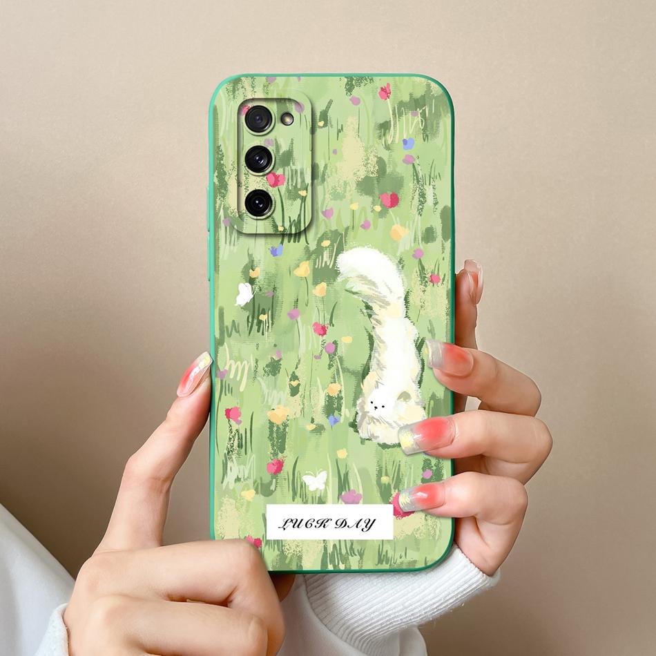 Custodia Per Samsung S20 FE Plus Ultra Gatto Panda Copertura Posteriore Per Samsung Galaxy S 20 Protezione Fotocamera Custodie in Silicone Liquido per Telefono
