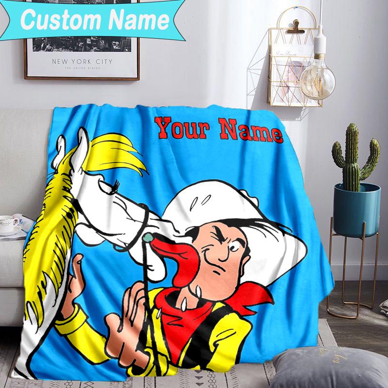 Custom Name Blanket Luke Wild West Blanket Bedding Blanket for Travel, Camping, Living Rooms, Offices, Sofas, Fan Christmas gift