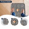 Foot Acupressure Mat Massage Board Non-Slip Wooden Base Portable Reflexology Tool Suitable for