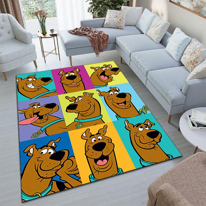 Halloween cartoon comedy adventure movie Scooby-Doo carpet is suitable for living room and bedroom doormats office balcony decorative carpet V12