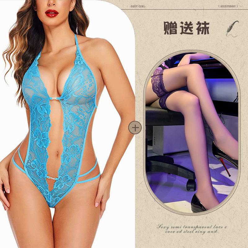 European and American sexy lingerie supply perspective backless body sculpting lace