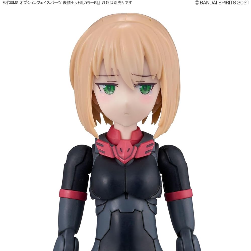 Bandai Spirits 30MS Option Face Parts Expression Set 5 Color B Pre-painted Plastic Model