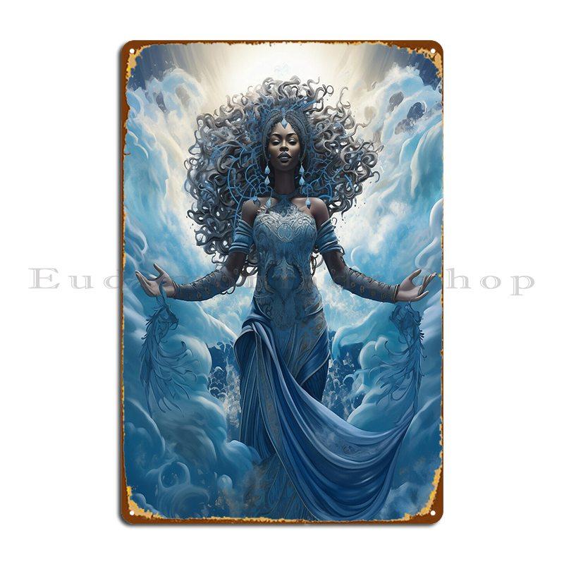 Yemaya Mother Of All Life Metal Plaque Poster Club Printing Design Designing Cinema Tin Sign Poster 20x30cm