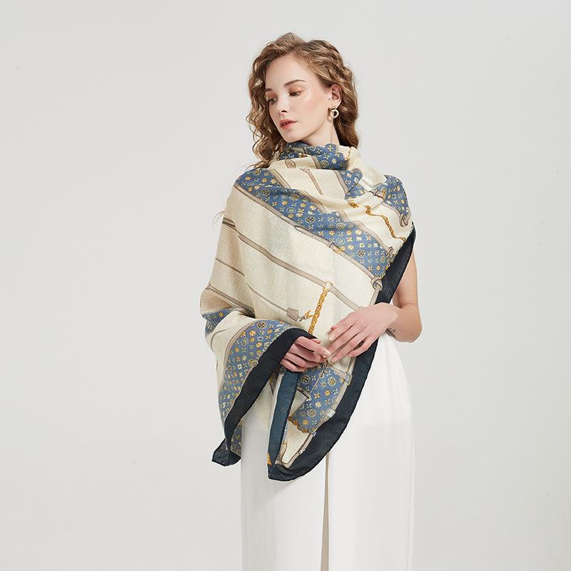 Autumn New Cotton Linen Scarf Female Ins Wind French Retro Belt Long Scarf Decorative Thin Shawl