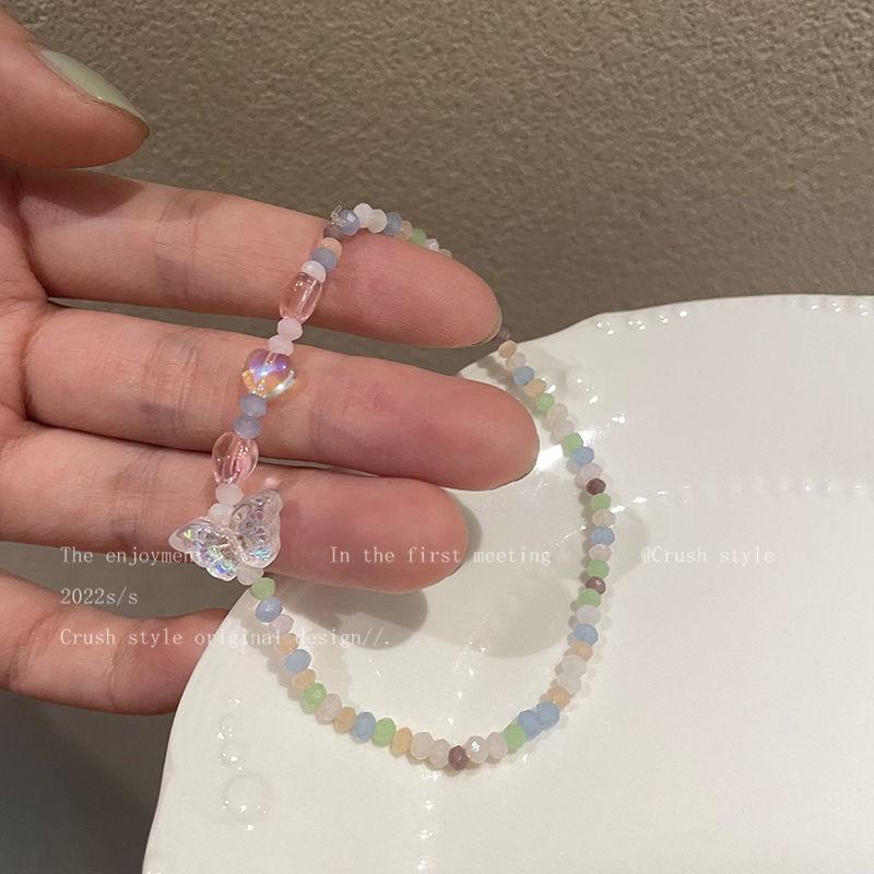 Macaron Cream Beaded Bracelet Sweet Love Star Bracelet Cute Niche Design Girlfriend Accessories