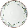Porcelaine Hamato Hasami, Koshogama, mini bol à riz motif fleurs colorées, vert, 2-18