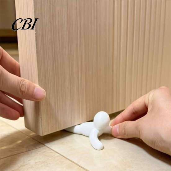 Windproof Door Fixing 2Pcs Funny Little Guy Stopper, 3D Printed Decorative Creative Housewarming Gift Stop, Novelty Human Shaped Wedge, Fun Home Decor