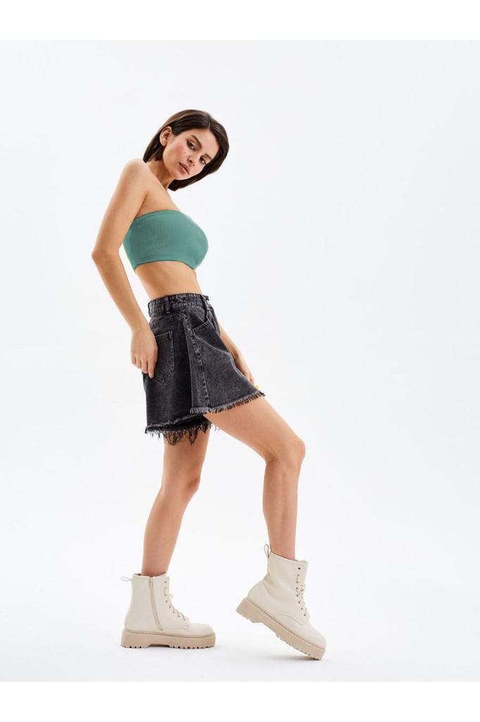 Women's Fashion Big Size bustier Palude Model Knitted Model Bustier Bondeo Flexible Seamless Model Bondeo Gray Blue Color