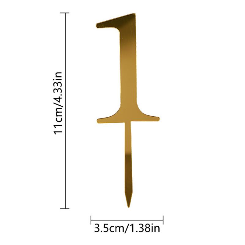 0-9 Number Birthday Cake Decorations Wedding Cake Topper Adorn For Kids Birthday Party Holiday Cake Supplies