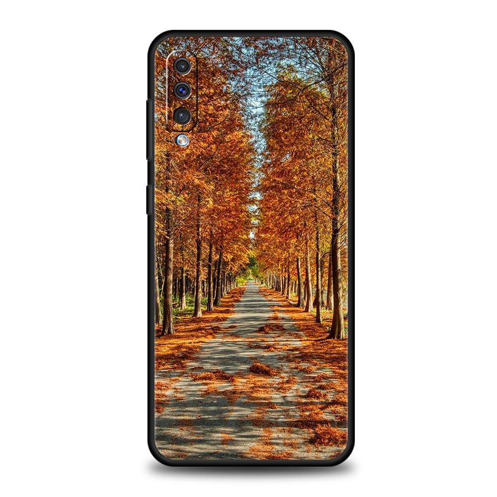 Waterfall Nature Trees Ship Case for Samsung Galaxy A52 5G A12 A70 A50 A40 A20s A30 A10s A20e A10 A22 A72 A32 A02 A42 A04S Cover