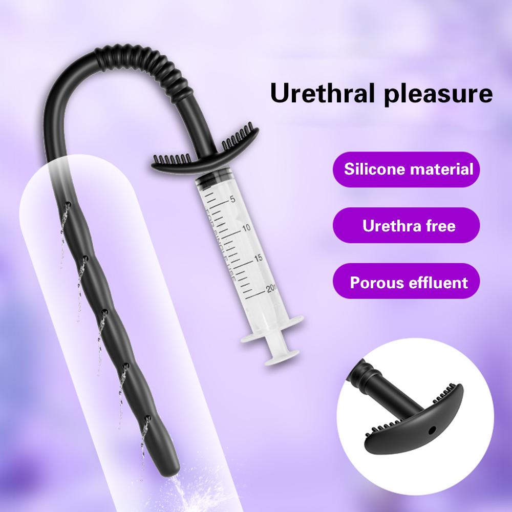Soft Silicone Urethral Dilator 6/8/10mm Horse Eye Stick Penis Rod Male Masturbation Blockage Stimulator Adults Sex Toys for Men