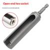 8-19Mm Extended Opening Sleeve Electric Screwdriver Socket Head Hexagon Shank Slotted Drill Bit Socket Wrench Tools