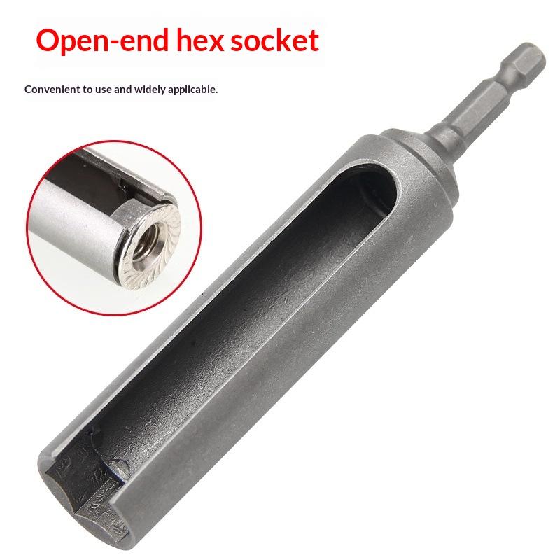 8-19Mm Extended Opening Sleeve Electric Screwdriver Socket Head Hexagon Shank Slotted Drill Bit Socket Wrench Tools