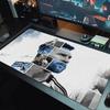 Tappetino Mouse Grande Dimensione Messi Cuscino Grande per Tavolo da Gioco Antiscivolo Laptop Tablet Mousepad Grande Tappetino XXL Mini PC Playmat Con Bordo Bloccato