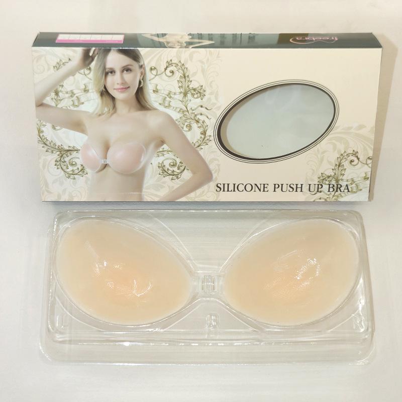 Adesivos invisíveis de silicone push-up para seios - sem costura, sem alças, antiderrapantes e à prova d'água para vestido de noiva