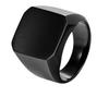 Trendy 8mm Silver Color Black Tungsten Wedding Rings for Men Black Smooth Stainless Steel Engagement Ring Men's Wedding Band