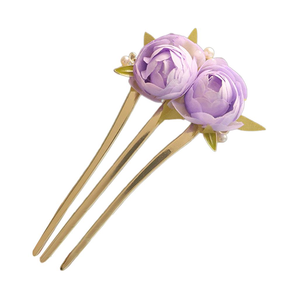 Agrafe de Păr Chinezești Accesorii de Păr 3 Dinți Aliaj Clasic Agrafe de Păr Florale pentru Femei Fete Accesorii Coafură