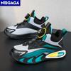 Mode Schwarze Jungen Basketballschuhe Outdoor Atmungsaktive Kinder Trainer Sport Tennisschuhe Rutschfeste Kinder Casual Schule Laufschuhe