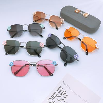 Fashion Metal Frame Children'S Sunglasses Diy Cute Baby Sunglasses Sunscreen Uv Protection Sunglasses