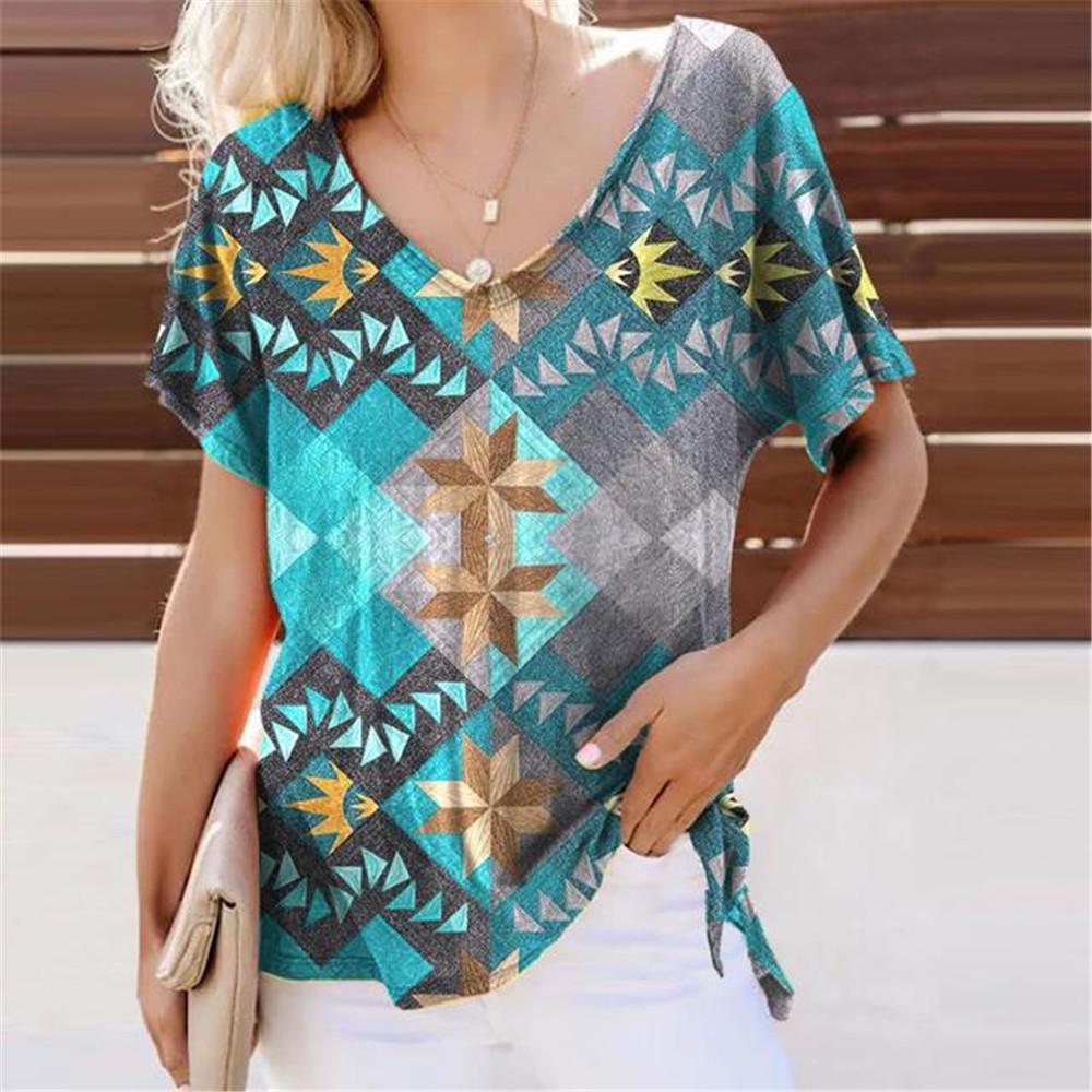 Универсальные футболки в стиле Харадзюка с абстрактными крутыми ретро-элементами и принтом — фото 19