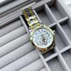 Trendy Men's Automatic Quartz Watch - High-End Light Luxury with Luminous Roman Hollow Design