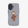 Luxury Clmj Cute Monkey Curious George Phone Case for iPhone 17 16 15 14 13 12 11 X XS Air Pro Max Plus Double-layer Back Cover