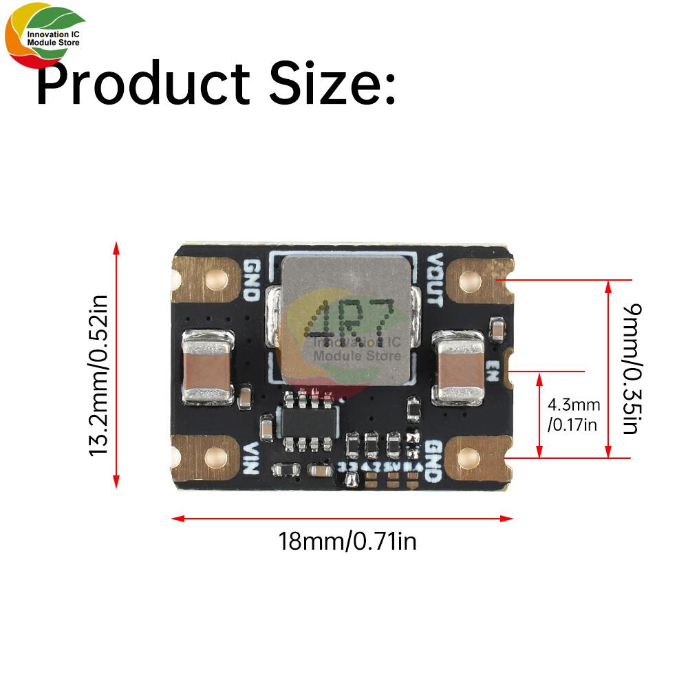 DC-DC Step-down Power Supply Module Input DC 6.5-16V to DC 3.3V/4.2V/5V/8.4V Fixed Output Voltage Regulator Module