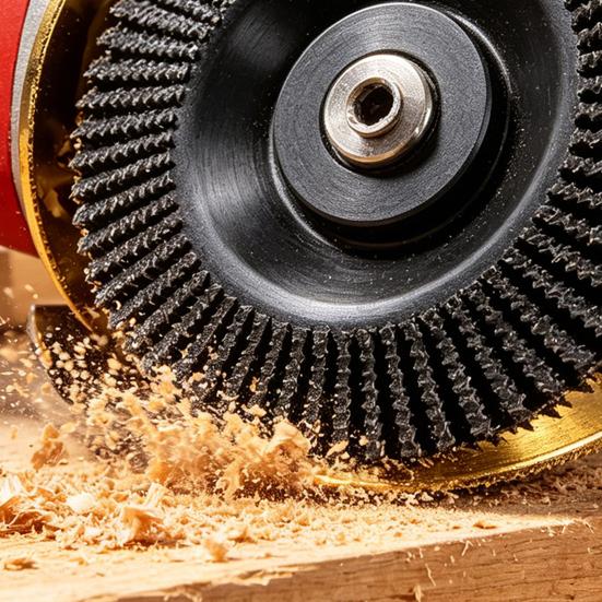 Angle Grinder Polishing Pad, Heavy-Duty Wood Carving Disc, High Carbon Steel Carbide Sanding Disc, for Smooth Engraving Sanding Buffing Woodworking