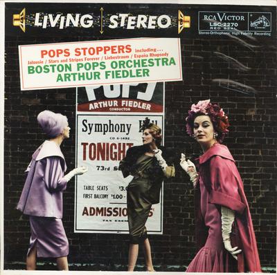 LP Record BOSTON POPS ORCHESTRA, ARTHUR FIEDL - Pops Stoppers LSC2270 RCA Victor Red  1959 US Classical Used
