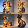 New Animal Resin Night Light LED Bedside Lamp Cute Nightstand Lamp For Living Room Bedroom Night Light Home Decoration Gift