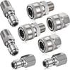 Stainless Steel 3/8 NPT Quick Connect High-Pressure Washer Fitting for Car Washers