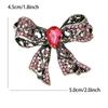 Classic Vintage Bowknot Brooches For Women Unisex Rhinestone Pearl Bow Party Casual Brooch Pins Gifts