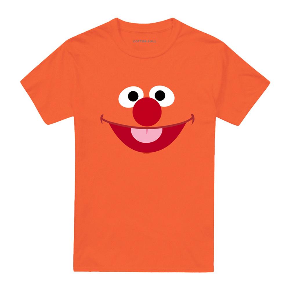 Sesame Street Unisex Adult Ernie Face T-Shirt